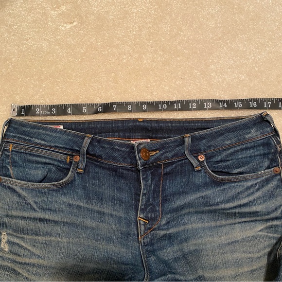 True Religion Becca Flare Jeans, size 31, acid wash & distressed. Light Blue. - Picture 12 of 12